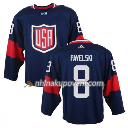USA Dresy Joe Pavelski 8 Světový pohár v ledním hokeji 2016 Modrá Premier - Pánské USA Dresy Joe Pavelski 8 Světový pohár v ledním hokeji 2016 Modrá Premier - Pánské